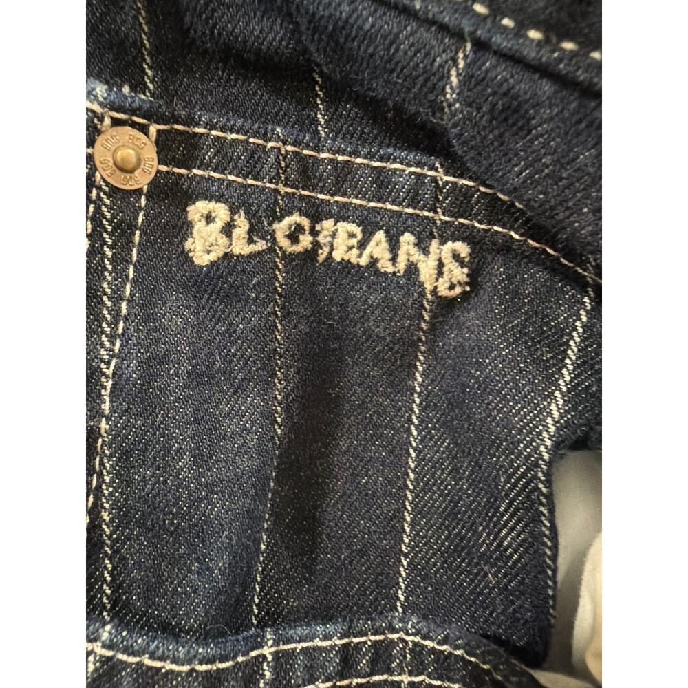 BDG Jeans Dark Indigo Pinstripe Jeans with White Stitching Y2k - Picture 2 of 7